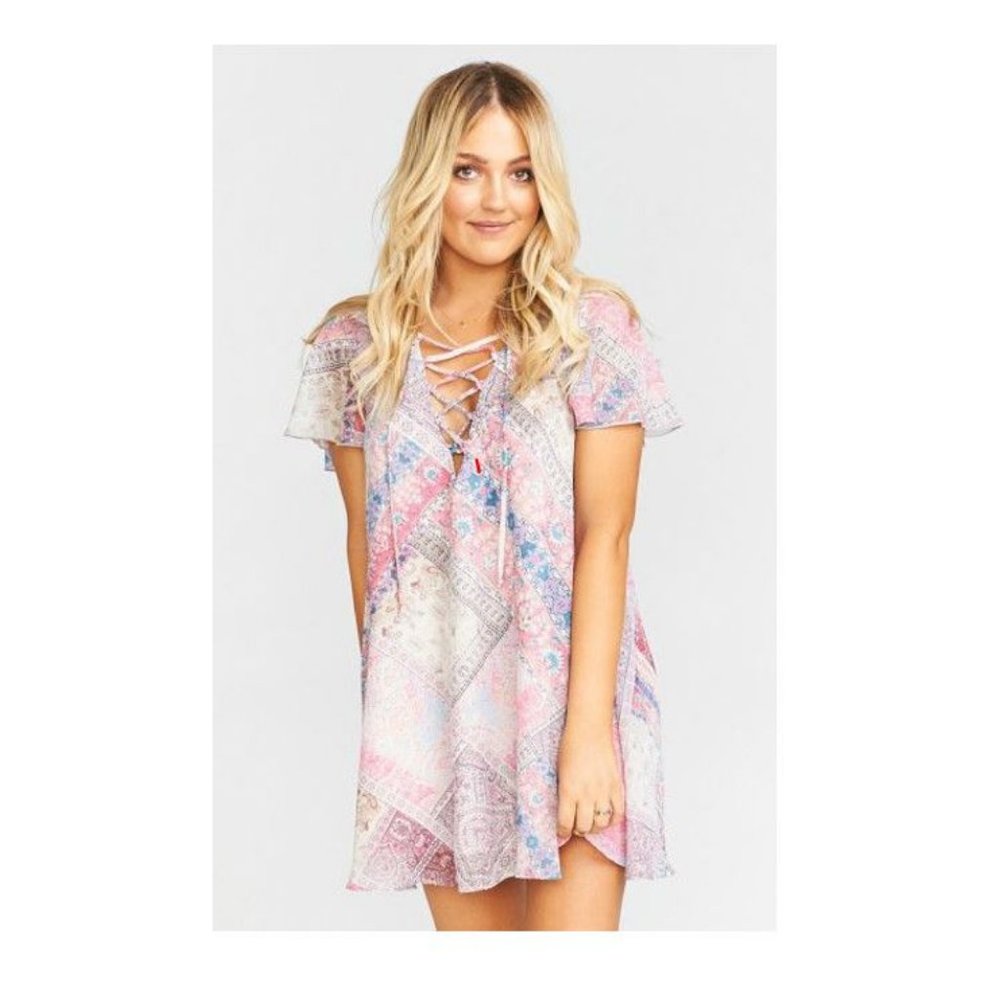 🌻Show Me Your Mumu🌻Kylie Lace Up Dress